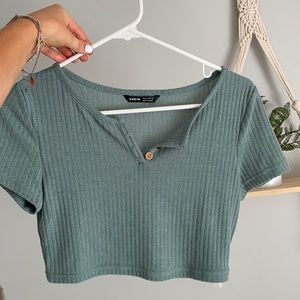Cropped Teal Tshirt